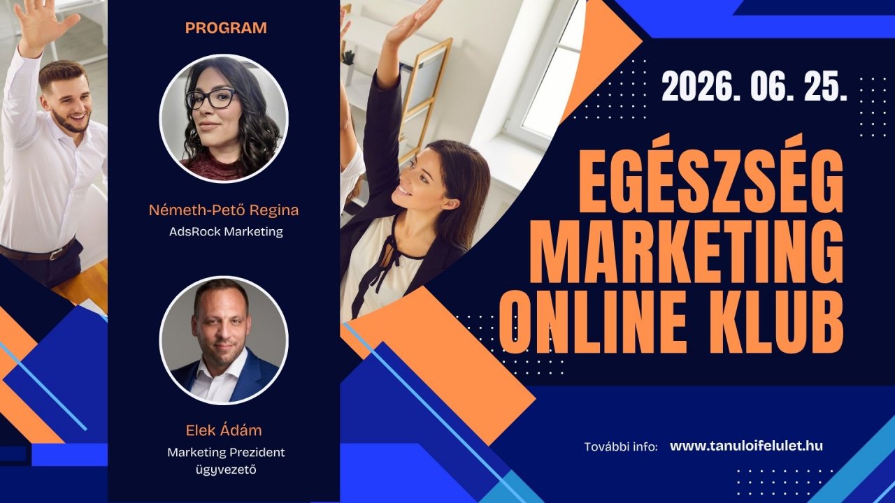 Egészség Marketing Klub ONLINE Zoom 2026. 06. 25.